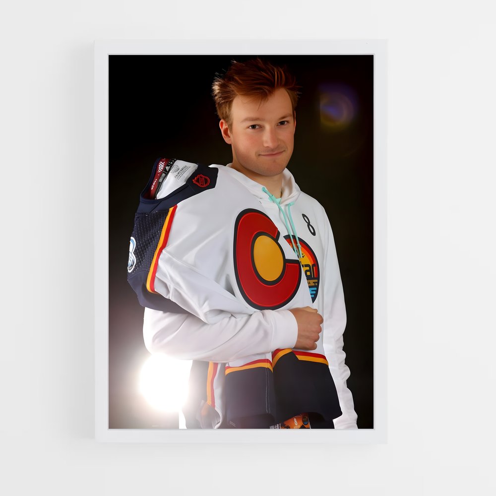 Poster L'Élégance Colorée – affiche Hockey sur glace (vue 3)